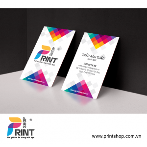 Plastic- coated business card